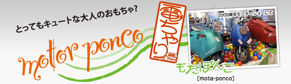 とってもキュートな大人のおもちゃ？（電動スクーター）もたぽんこ